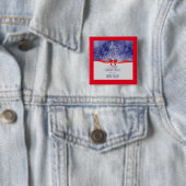 Badge Carré 5 Cm Joyeux Noël (En situation)