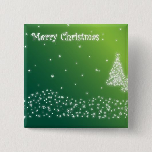 Badge Carré 5 Cm Joyeux Noël (Devant)