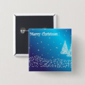 Badge Carré 5 Cm Joyeux Noël (Devant & derrière)