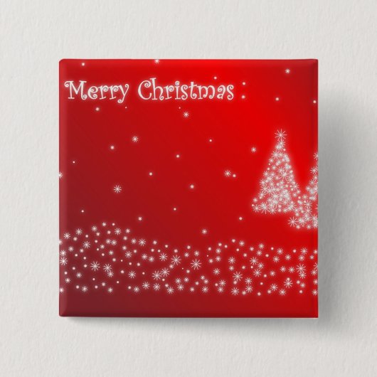 Badge Carré 5 Cm Joyeux Noël (Devant)