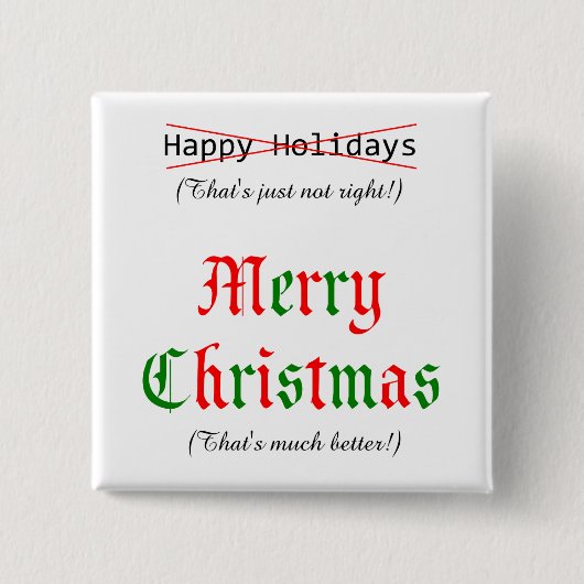 Badge Carré 5 Cm Joyeux Noël (Devant)