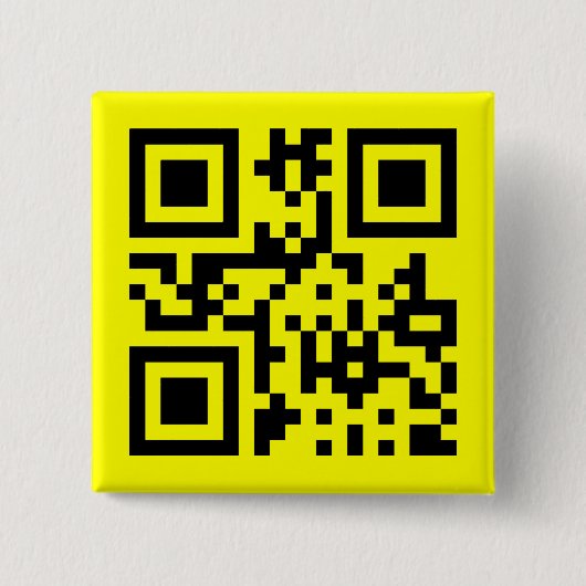 Badge Carré 5 Cm ‹ Joyeux visage souriant Emoji — Code QR (Devant)