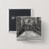 Badge Carré 5 Cm Juge de administration de Louis XIV (Devant & derrière)