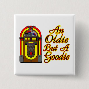 Badge Carré 5 Cm Juke-box un ancien mais un Goodie