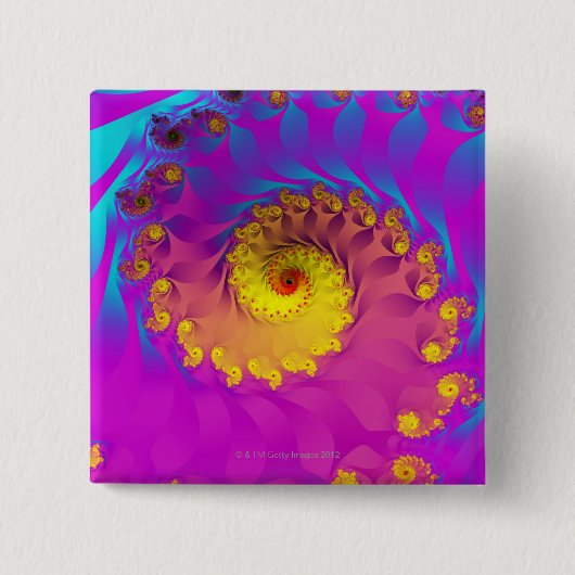 Badge Carré 5 Cm Julia Fractal 2 (Devant)