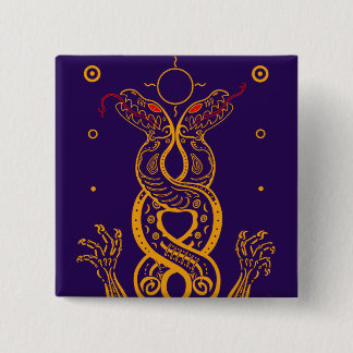 Badge Carré 5 Cm Jumeaux