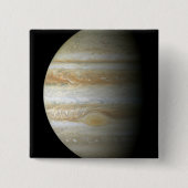 Badge Carré 5 Cm Jupiter mosiac (Devant)