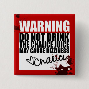 Badge Carré 5 Cm Jus de calice