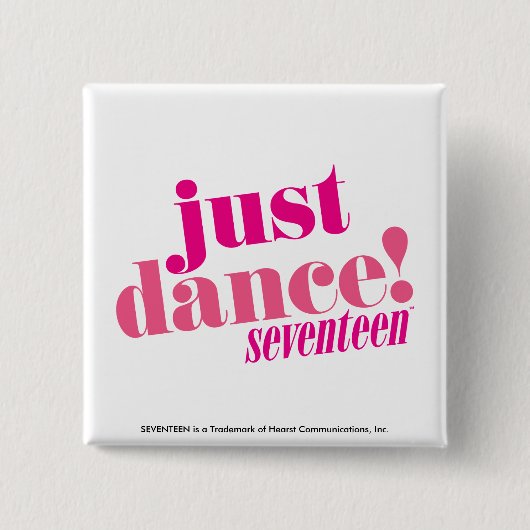 Badge Carré 5 Cm Juste danse - rose (Devant)