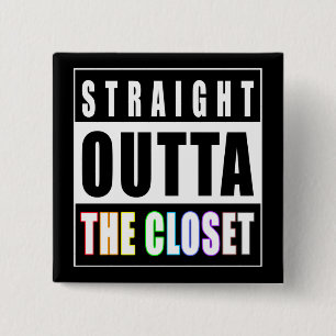 Badge Carré 5 Cm Juste devant le Gay pride LGBT le plus proche