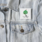 Badge Carré 5 Cm Juste une théorie (En situation)
