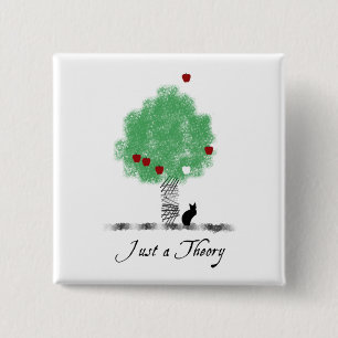 Badge Carré 5 Cm Juste une théorie