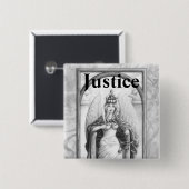 Badge Carré 5 Cm Justice (Devant & derrière)