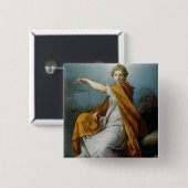 Badge Carré 5 Cm Justice (Devant & derrière)