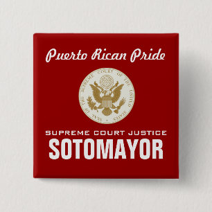 Badge Carré 5 Cm Justice Sotomayor SOTOMAYOR, SUPRÊME…
