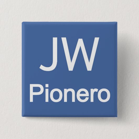 Badge Carré 5 Cm JW Pionero (Devant)