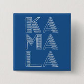 Badge Carré 5 Cm KA MA LA Stacked Text Harris pour Président 2024 (Devant)