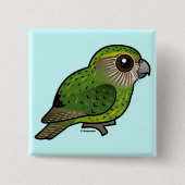 Badge Carré 5 Cm Kakapo de Birdorable (Devant)