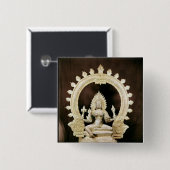 Badge Carré 5 Cm Kali, de Vijayanagar (Devant & derrière)