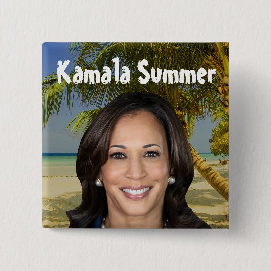 Badge Carré 5 Cm Kamala été 2024 (Devant)