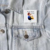 Badge Carré 5 Cm Kamala Harris "Nous le peuple" - Ne pas revenir (En situation)