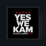 Badge Carré 5 Cm Kamala Harris Yes We Kam for US President 2024<br><div class="desc">Kamala Harris Yes We Kam for US President 2024</div>