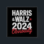 Badge Carré 5 Cm Kamala Walz Évidemment 2024 Harris Waltz 2024<br><div class="desc">Kamala Walz Évidemment 2024 Harris Waltz Élection 2024</div>