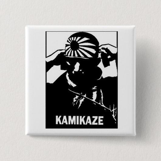 Badge Carré 5 Cm Kamikaze (Devant)