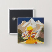 Badge Carré 5 Cm Kandersteg (Devant & derrière)