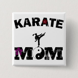 Badge Carré 5 Cm Karate MOM