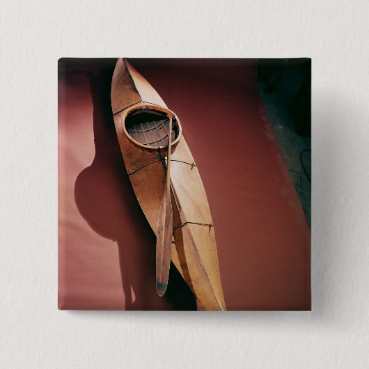 Badge Carré 5 Cm Kayak de Tinglit (Devant)