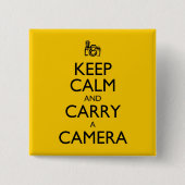 Badge Carré 5 Cm Keep Calm and Carry a Camera (Devant)