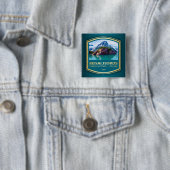 Badge Carré 5 Cm Kenai Fjords NP (PF1) (En situation)