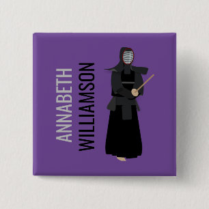 Badge Carré 5 Cm Kendo