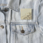 Badge Carré 5 Cm Kentucky (En situation)