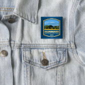 Badge Carré 5 Cm Kilimandjaro (PF) (En situation)