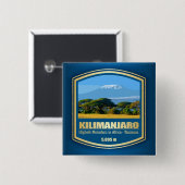 Badge Carré 5 Cm Kilimandjaro (PF) (Devant & derrière)
