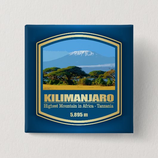 Badge Carré 5 Cm Kilimandjaro (PF) (Devant)