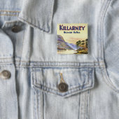 Badge Carré 5 Cm Killarney, le réflexe du ciel (En situation)