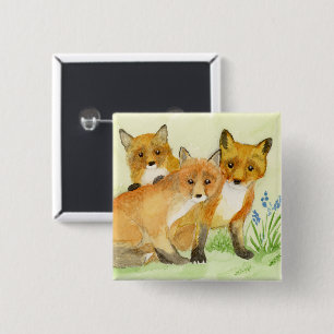 Badge Carré 5 Cm Kits Fox
