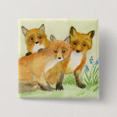 Badge Carré 5 Cm Kits Fox (Devant)