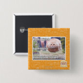 Badge Carré 5 Cm Kitteh de vol plané (Devant & derrière)
