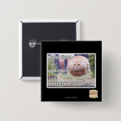 Badge Carré 5 Cm Kitteh de vol plané (Devant & derrière)