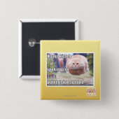 Badge Carré 5 Cm Kitteh de vol plané (Devant & derrière)