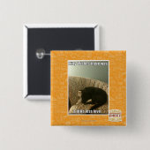 Badge Carré 5 Cm Kitty Wings (Devant & derrière)