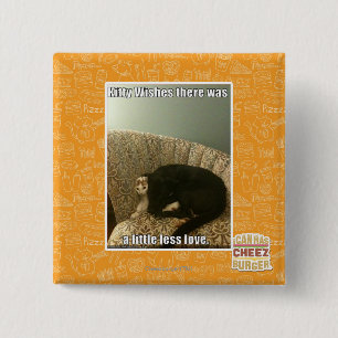 Badge Carré 5 Cm Kitty Wings