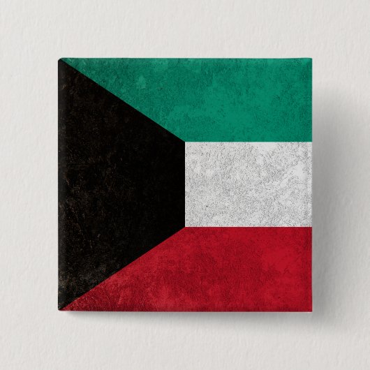 Badge Carré 5 Cm Koweït (Devant)