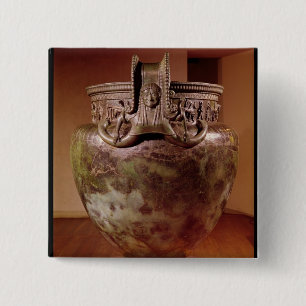 Badge Carré 5 Cm Krater, de la tombe d'une princesse de Vix