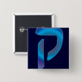 Badge Carré 5 Cm Kuf (Devant & derrière)