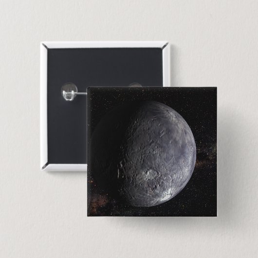 Badge Carré 5 Cm Kuiper Belt, objet (Devant & derrière)